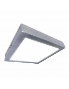 Plafón led, modelo SLIM, cuadrado, de 24W, color gris. 2