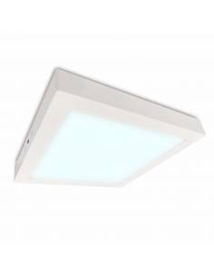 Plafón led, modelo SLIM, cuadrado, de 24W, color blanco. 2