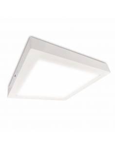 Plafón led, modelo SLIM, cuadrado, de 24W, color blanco. 2