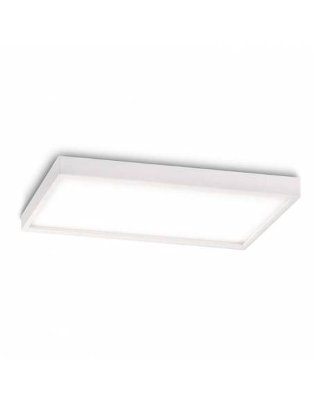 Plafón LED, modelo SLIM, rectangular, de 36W, color blanco. Luz neutra (blanca)