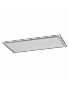 Panel LED, rectangular de 120 x 60 cms, de 80W, color gris.