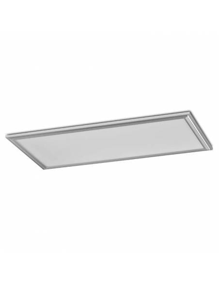 Panel LED, rectangular de 120 x 60 cms, de 80W, color gris.