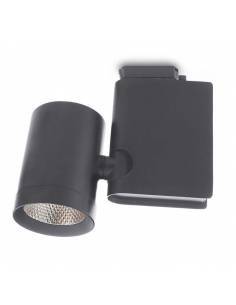 Foco led para carril, modelo TRACK.05. Proyector de 30W. Color GRIS.