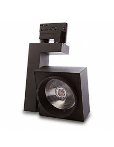 Foco led para carril universal, TRACK.09 con driver OSRAM. Proyector de 35W. Color negro.