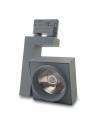 Foco led para carril universal, TRACK.09 con driver OSRAM. Proyector de 35W. Color gris.