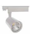 Foco led para carril trifásico, TRACK.12. Proyector de 30W, color blanco.