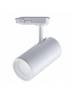 Foco para carril trifásico, modelo TRACK.25, para bombillas dicroicas GU10. Color blanco. 2