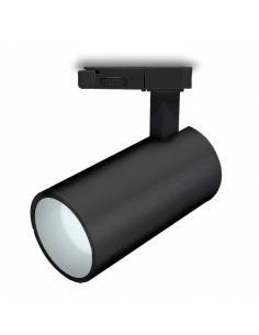Foco led para carril trifásico, TRACK.28. Proyector de 13W, color negro. 2