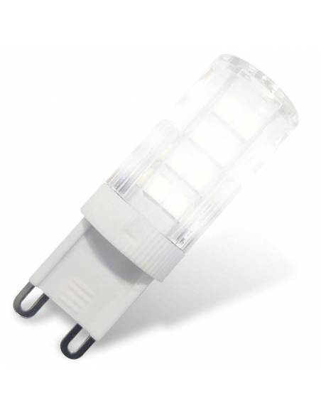 BOMBILLA G9 PLUS LED bi pin de 4W. Bombilla pequeña led. Luz neutra (blanca).