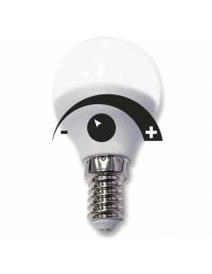 Bombilla dimmable led 6W y rosca E14. Bombilla regulable en intensidad de luz. 2