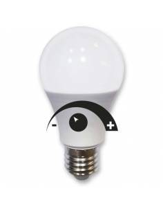 Bombilla DIMMABLE, regulable, led de potencia 9W y rosca E27. Se regula su intensidad de luz de menos a más. 2