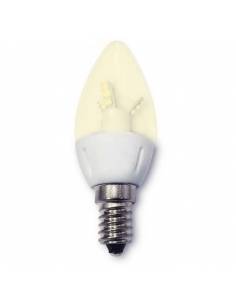 Bombilla vela led E14 de 4W de potencia, fabricada en cerámica y cristal 2