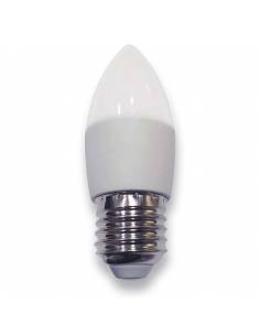 Bombilla vela led E27 de 6W de potencia, fabricada en aluminio y pc. 2