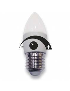 Bombilla dimmable vela led E27 de 6W de potencia. Regulable en intensidad de luz. 2