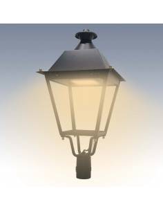 Farol led exterior, modelo VILLA de 60W, ON-OFF. Luminaria residencial. 2