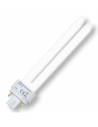 Bombilla de bajo consumo OSRAM DULUX D/E de 26W de 4 PINES. Luz neutra (blanca).