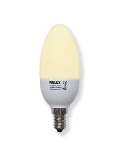 Bombilla de bajo consumo PRILUX VELA de 9W, rosca casquillo E14. 2