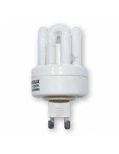 Bombilla de bajo consumo, AUSCOLUX 9W tipo  CFL, conexión G9.
