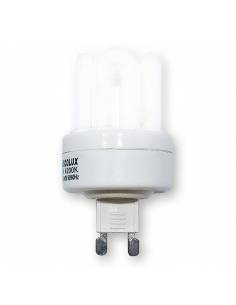 Bombilla de bajo consumo, AUSCOLUX 9W tipo  CFL, conexión G9. 2