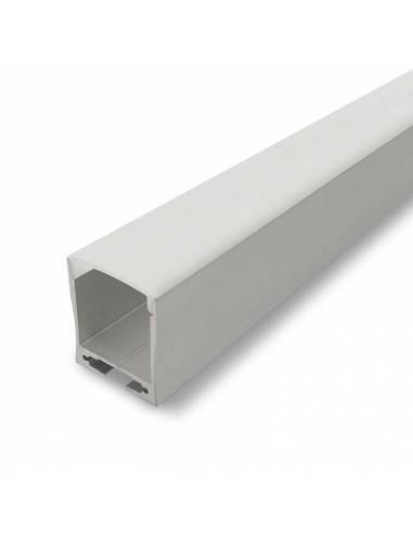 Perfil de aluminio D-360 de superficie, para tiras de led.