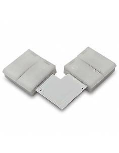Conector L de 5 PIN para conectar en ángulo recto 2 tiras de led de 12V o 24V de RGBW.