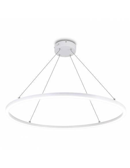 Luminaria colgante de Aro de luz led. Lámpara anillo de luz. Potencia de 48W. Luz neutra blanca.