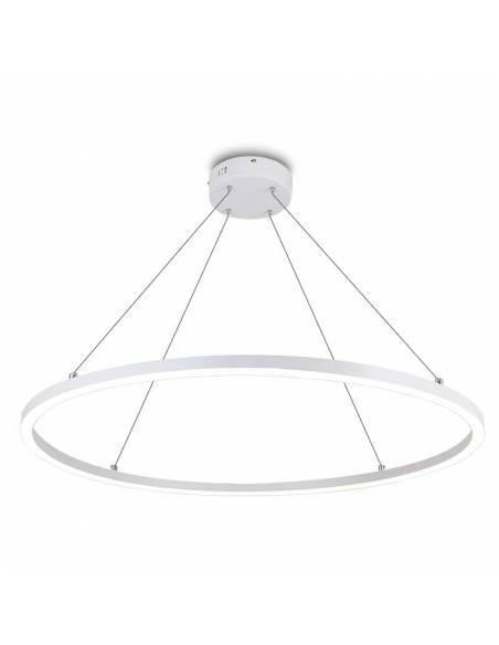 Luminaria colgante de Aro de luz led. Lámpara anillo de luz. Potencia de 48W
