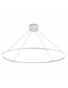 Luminaria colgante de Aro de luz led. Lámpara anillo de luz. Potencia de 60W. Carcasa color blanca.
