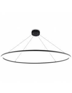 Luminaria colgante de Aro de luz led. Lámpara anillo de luz. Potencia de 85W. Carcasa color blanca. 2