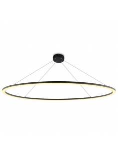 Luminaria colgante de Aro de luz led. Lámpara anillo de luz de 120 cms de diámetro. Potencia de 100W. Carcasa color negro. 2