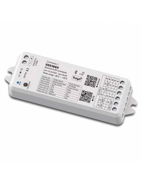 CONTROLADOR.7 compatible para TIRAS DE LED de 12V y 24V.