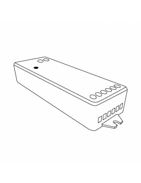 CONTROLADOR.7 compatible para TIRAS DE LED de 12V y 24V. Dibujo técnico.