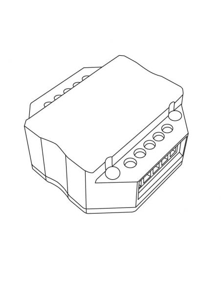 CONTROLADOR.5 mini, compatible para todos los productos LED regulables y sistema TRIAC. Hasta 200W. Dibujo técnico.