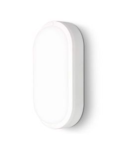 Plafón oval TRAZO de 15W Blanco. Para superficie en pared o techo. 2