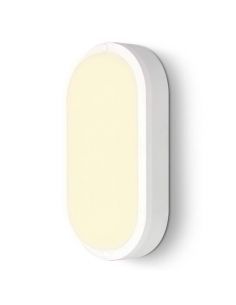 Plafón oval TRAZO de 15W Blanco. Para superficie en pared o techo. 2