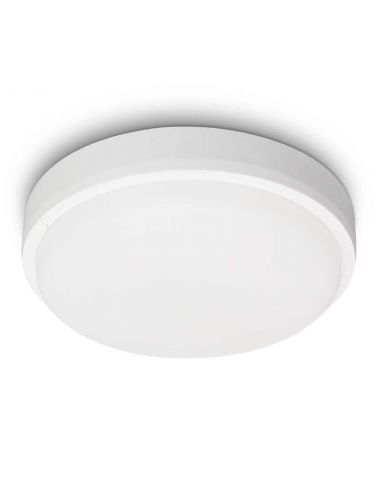 Plafón LED modelo TERRA de 20W redondo. Para superficie. Color Blanco.