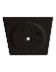 Luz de emergencia modelo INTEGRA empotrable en techo y pared. COLOR NEGRO. 2