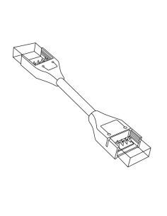 Conector flexible V8, con 4 pines de conexión x 2 y cable flexible. Para conectar 2 tiras LED RGB directas a RED. 2