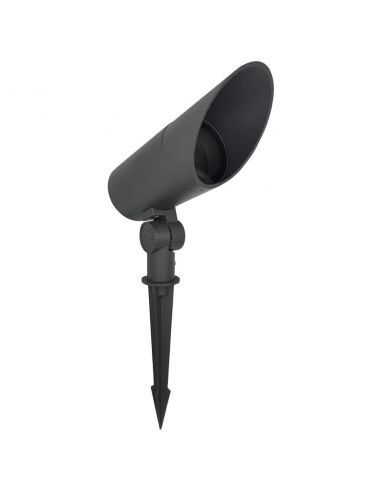 Foco proyector COBRA GU10 con estaca puntiaguda pincho. Color Antracita.