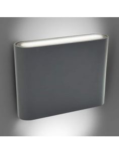 DEMON-1, aplique LED exterior para pared de dos luces. Carcasa en color Antracita. 2