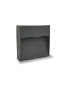 Aplique LED exterior, STRATOR-1 cuadrado de color Antracita.