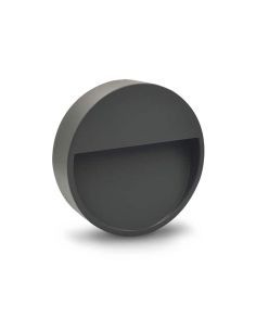Aplique LED exterior, STRATOR-3 redondo de color Antracita.