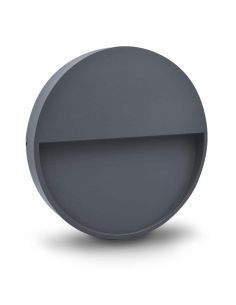 Aplique LED exterior, STRATOS-4 redondo de color Antracita.
