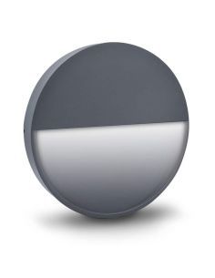 Aplique LED exterior, STRATOS-4 redondo de color Antracita. 2