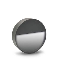 Aplique LED exterior, STRATOR-3 redondo de color Antracita. 2