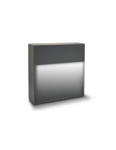 Aplique LED exterior, STRATOR-1 cuadrado de color Antracita. 2