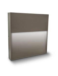 Aplique LED exterior, STRATOR-2 cuadrado de color Marrón. 2