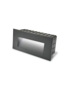 VULCAN-3, baliza LED RECTANGULAR empotrable para exterior o interior. Modelo en color antracita. 2