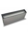 Aplique de pared, HAMMER LED color antracita, luz dual 2x12W.