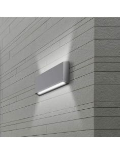 Aplique de pared, HAMMER LED color antracita, luz dual 2x12W. 2